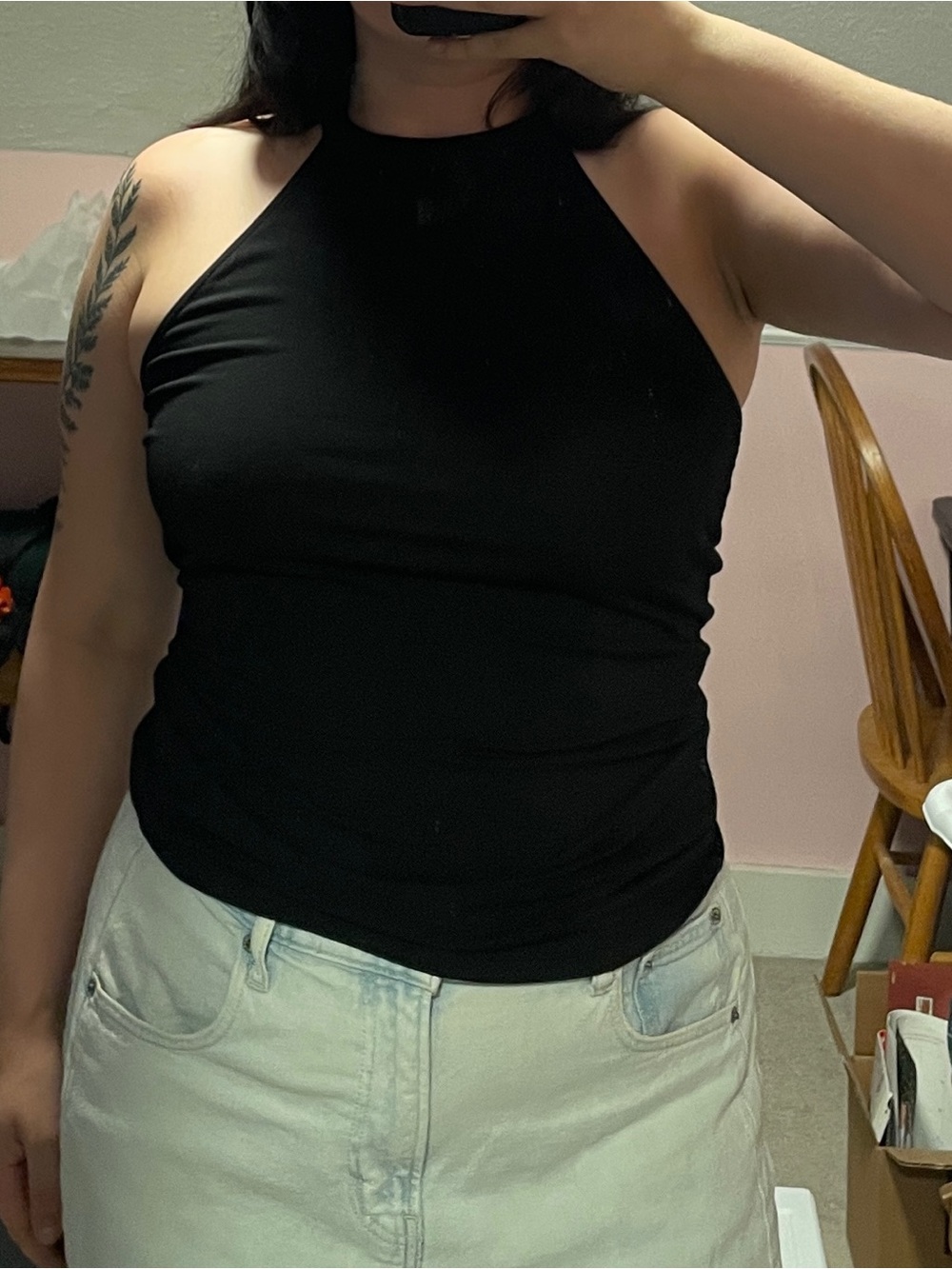 Halter Top Black Guess